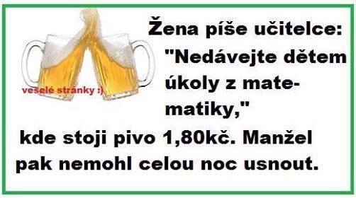 vtip o pivu+škola